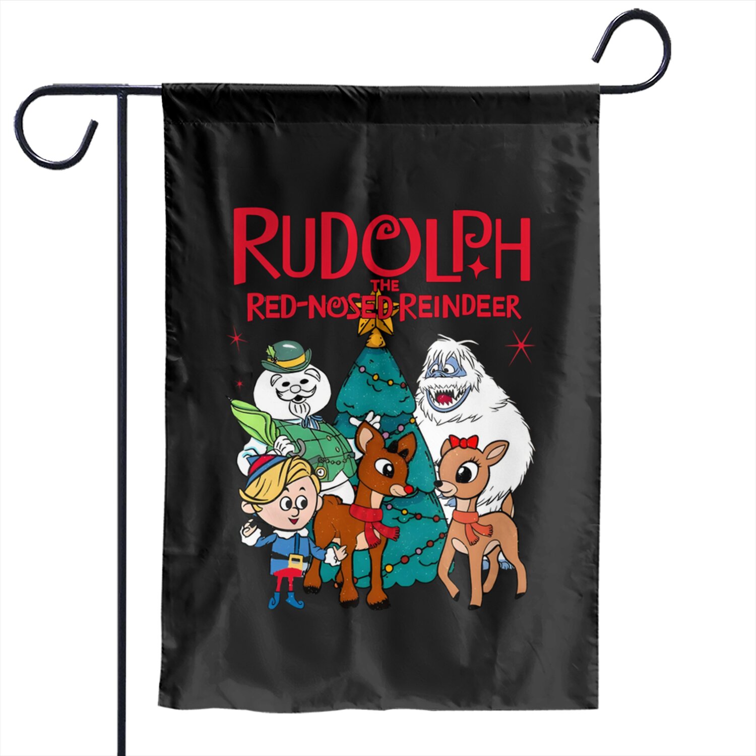 Rudolph The Red Nosed Reindeer Garden Flags