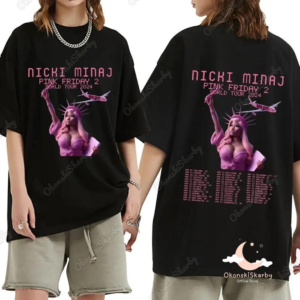 Nicki Minaj 2024 Tour Shirt, Nicki Minaj Pink Friday 2 Shirt