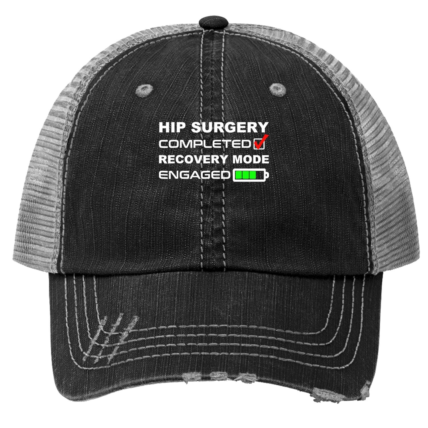 Funny Hip Replacement Surgery Recovery Get Well Soon Trucker Hat