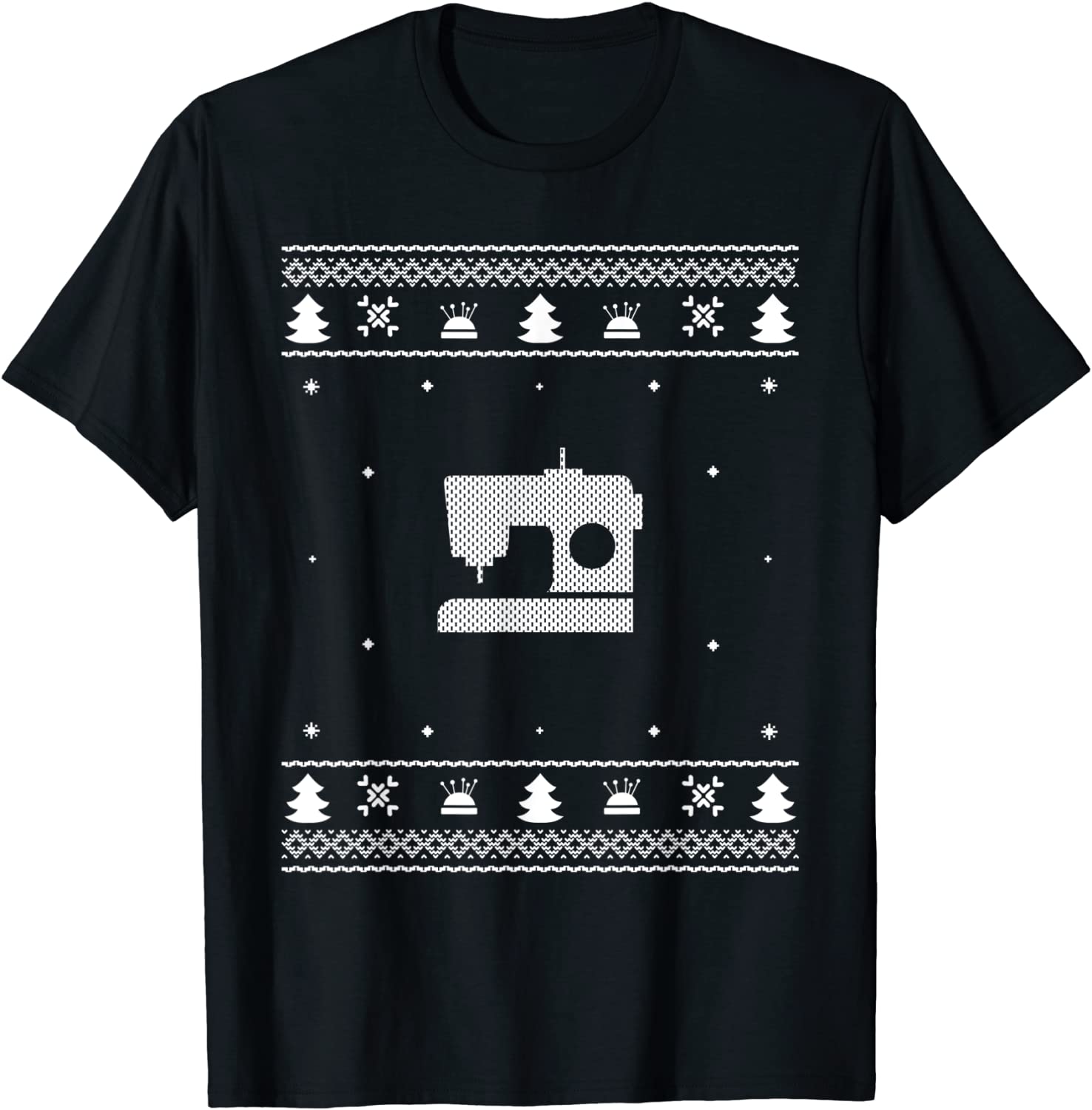 Ugly Christmas Sweater Sewer Sewing Quilting T Shirt Gift
